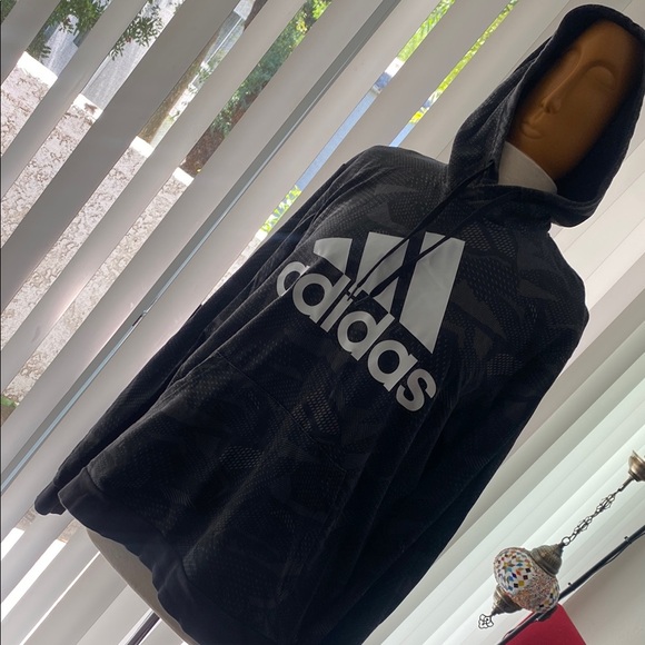 adidas Other - Adidas Black and Gray Camouflage Hoodie